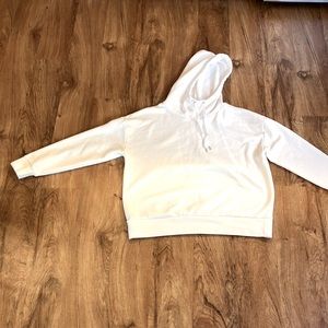 Banana Republic white hoodie size large basics minimalist core